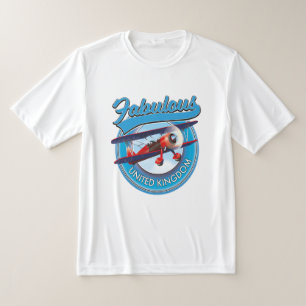 T-shirt Magnifique patch de voyage au Royaume-Uni.