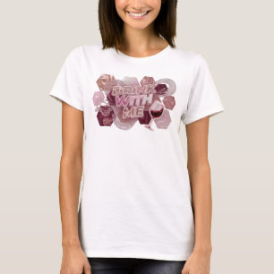 T-shirt Magnifique rose BOIS AVEC MOI impression