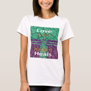 T-shirt Magnifique rustique fissuré boue amour guérit art 