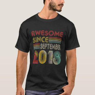 T-shirt Magnifique Septembre 2018 2 Ans 2E Anniversaire Gi