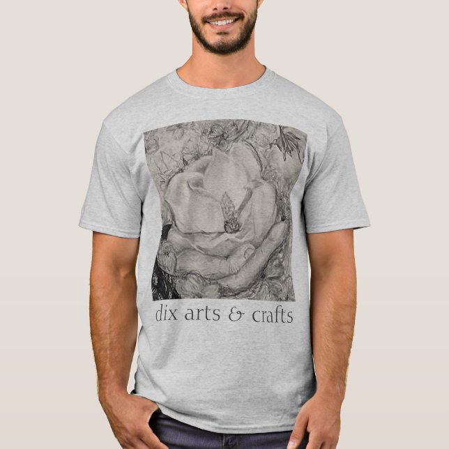 T-shirt magnolia namesake, fleurs, tissu, coton & main (Devant)
