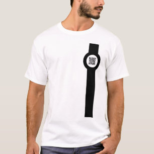 T-shirt magstrip personnalisable de code de QR
