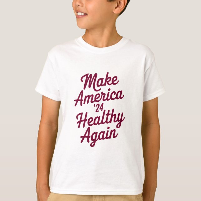 T-shirt MAHA Rendre l'Amérique en santé patriotique (Devant)