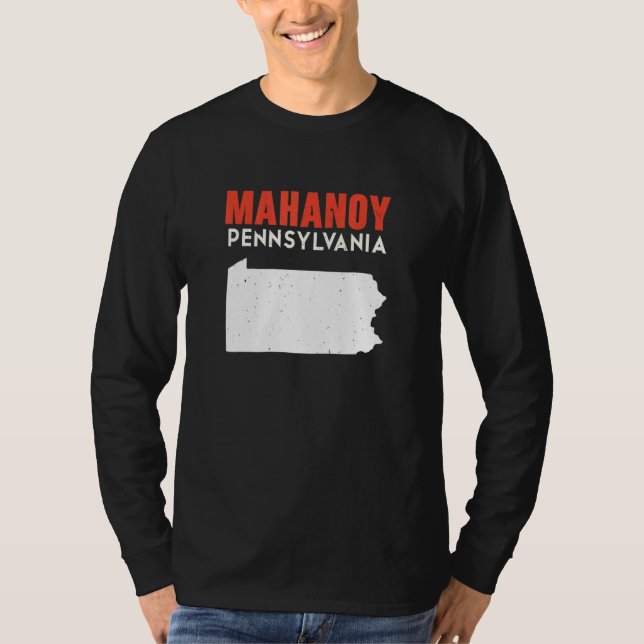 T-shirt Mahanoy Pennsylvania USA State America Travel (Devant)