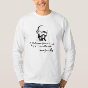 T-shirt Mahatma Gandhi - survie