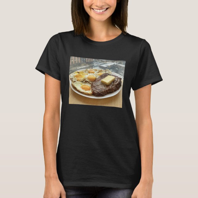 T-shirt Mahi Mahi Duck Eggs Black Garlic Post Gym Breakfas (Devant)