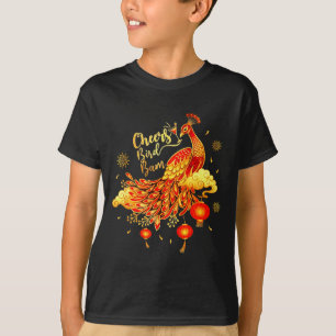 T-shirt Mahjong de Pois Acclamations Oiseau Bam Jeu de Mah