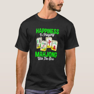 T-shirt Mahjong Happiness Joue Mahjong Avec La Fille