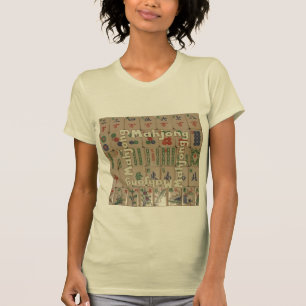 T-shirt Mahjong sur des tuiles (placez no. 1)
