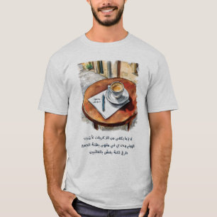 T-shirt Mahmoud Darwish Coffret de Quote en provenance d'e