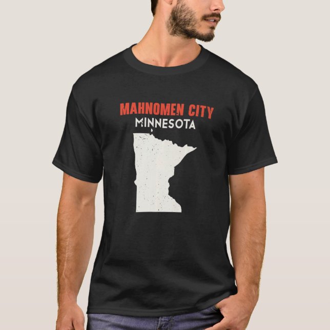 T-shirt Mahnomen ville Minnesota USA State America Travel  (Devant)