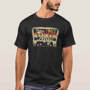 T-shirt Mai 1962 60E Anniversaire Cadeau Retro 60 Ans Vin