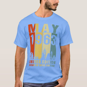 T-shirt Mai 1963 Édition Limitée 60 Ans D'Être Impressionn