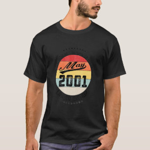 T-shirt Mai 2001 21e anniversaire 21 ans d'être génial
