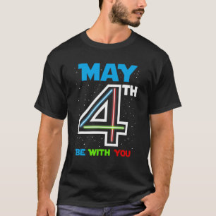 T-shirt Mai 4 Anniversaire Soyez avec vous Enfants Fils Fi
