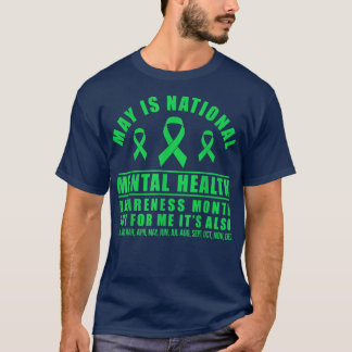 T-shirt Mai Est Le Mois National De Sensibilisation À La S