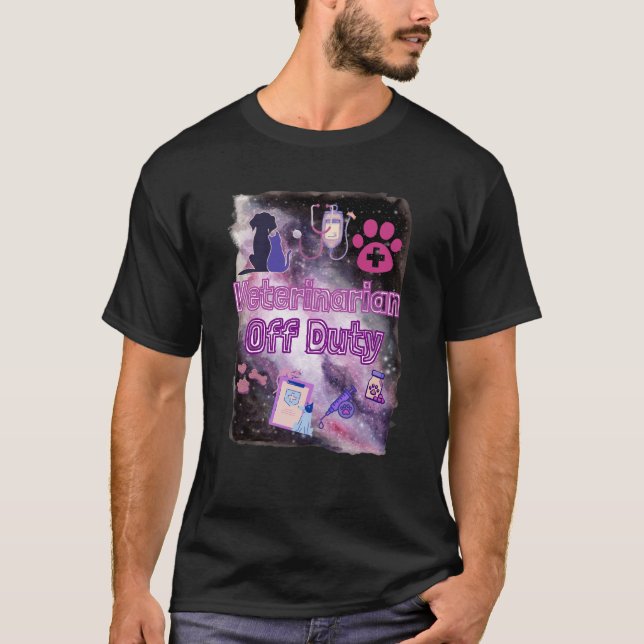 T-SHIRT MAI JOUR : VÉTÉRINARIEN HORS SERVICE (Devant)