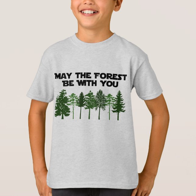 T-shirt Mai la forêt soit avec vous (Devant)