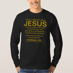 T-shirt M'ai vous ai dits au sujet de l'or de Jésus sur l