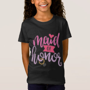 T-Shirt Maid Of Honor Aerwork For Wedding Party