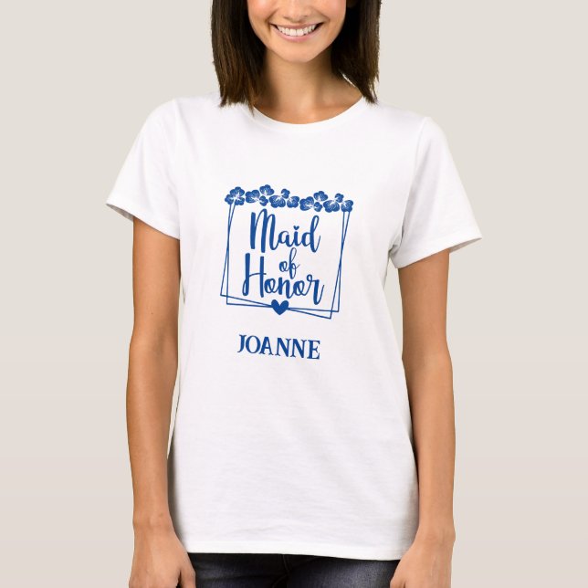 T-shirt Maid of Honor (nom) (Devant)
