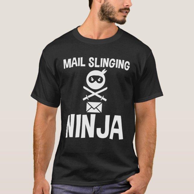T-shirt Mail Slinging Ninja (Devant)