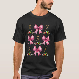 T-shirt Maillet de Croquet à Ruban Rose Maman G Coquette