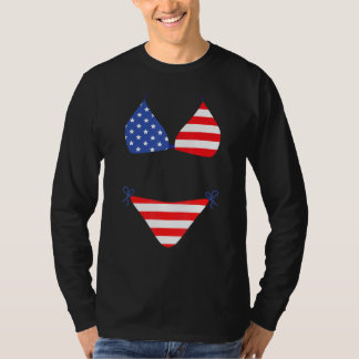 T-shirt Maillot de bain 4 juillet bikini drapeau américain