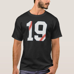 T-shirt Maillot de Baseball Numéro 19