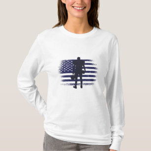 T-shirt Maillot de fan de football américain drapeau États
