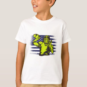 T-shirt Maillot de fan de football américain drapeau États