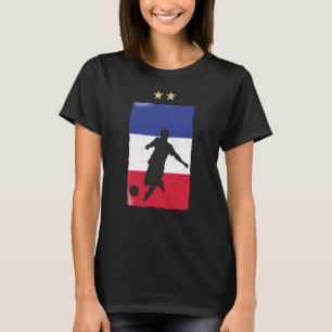 T-shirt Maillot de foot de la France Fan de football Drape