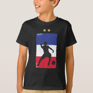 T-shirt Maillot de foot de la France Fan de football Drape