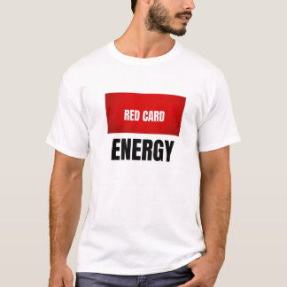 T-shirt Maillot de football à énergie carte rouge