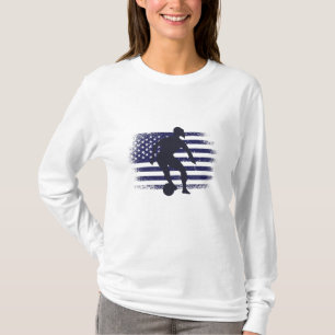 T-shirt Maillot de footballeur américain drapeau américain