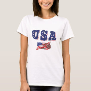 T-shirt Maillot de footballeur de la sélection américaine 