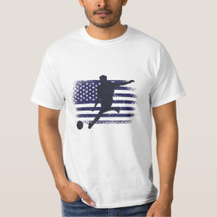 T-shirt Maillot de footballeur de la sélection américaine 