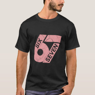 T-shirt Maillot de joueur rose et blanc numéro 67 Uniforme