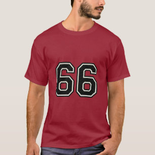 T-shirt Maillot de sport numéro 66 66e anniversaire