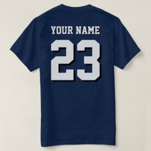 T-shirt Maillot de sport personnalisé avec nom et numéro