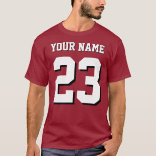 T-shirt Maillot de sport personnalisé nom et numéro