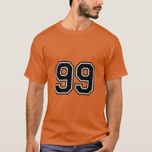 T-shirt Maillot de sport universitaire numéro 99 99e ann