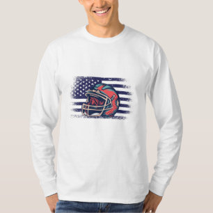 T-shirt Maillot de supporter de football américain drapeau