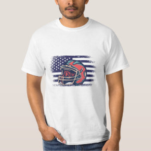 T-shirt Maillot de supporter de football américain drapeau