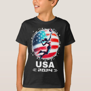 T-shirt Maillot de volley-ball Usa team 2024 pour hommes f