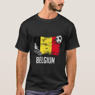 T-shirt Maillot drapeau belge Équipe de football belge Bel