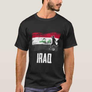T-shirt Maillot drapeau irakien Équipe de football irakien