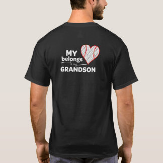 T-shirt Maillot Femme Mon Cœur Appartient À Mon Petit-Fils