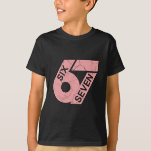 T-shirt Maillot Joueur Numéro 67 Rose Et Blanc Uniforme #6