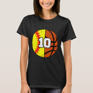 T-shirt Maillot numéro 10 Softll Sketll Drôle 10ème Annive
